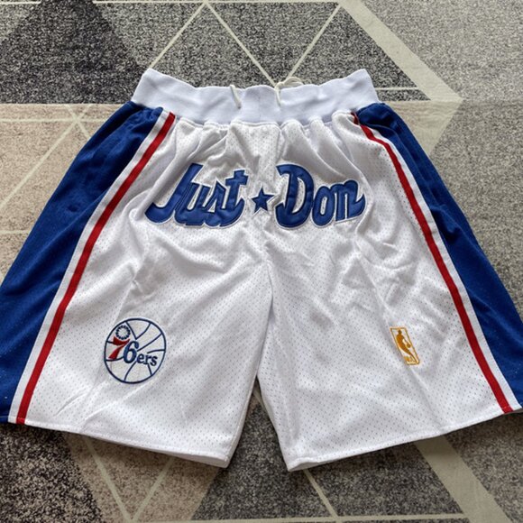 Philadelphia 76ers White Basketball Shorts - Picture 1 of 6